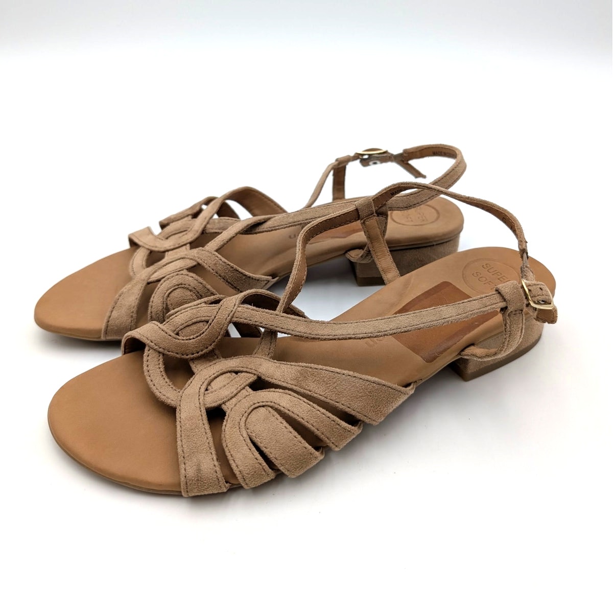 Paul Green Rumi Sandals Adjustable Women's Beige Size Us8/Uk5.5 Eu38.5